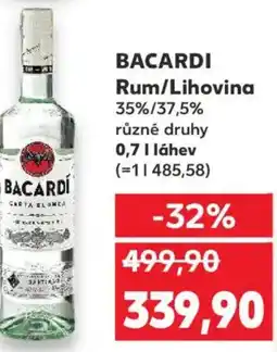 Kaufland BACARDI Rum/Lihovina nabídka