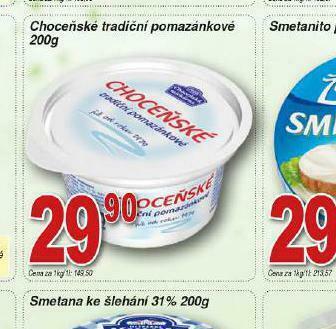 Lidl Choceňské tradiční pomazánkové nabídka