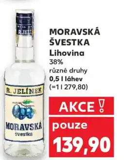 Kaufland MORAVSKÁ ŠVESTKA Lihovina 38% nabídka