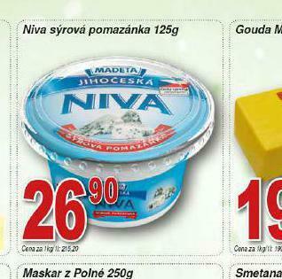 Lidl Niva sýrová pomazánka nabídka