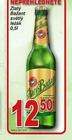 Lidl Pivo zlatý bažant nabídka