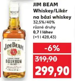 Kaufland JIM BEAM Whiskey/Likér na bázi whiskey nabídka