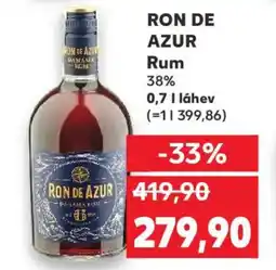 Kaufland RON DE AZUR Rum 38% nabídka