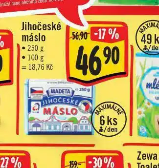 Jip Jihzočeské máslo 250 g nabídka