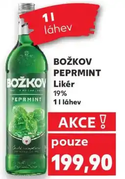 Kaufland BOŽKOV PEPRMINT Likér 19% nabídka