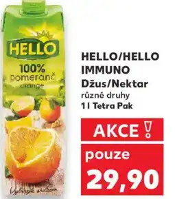 Kaufland HELLO/HELLO IMMUNO Džus/Nektar nabídka