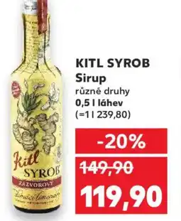 Kaufland KITL SYROB Sirup nabídka