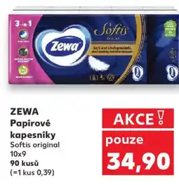 Kaufland ZEWA Papírové kapesníky nabídka