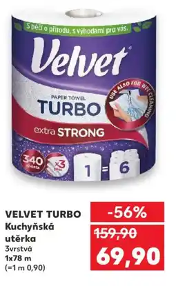 Kaufland VELVET TURBO Kuchyňská utěrka nabídka