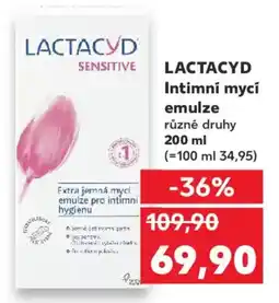 Kaufland LACTACYD Intimní mycí emulze nabídka