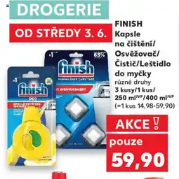 Kaufland FINISH Kapsle na čištění/ Osvěžovač/ Čistič/Leštidlo do myčky nabídka