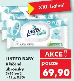 Kaufland LINTEO BABY Vlhčené ubrousky nabídka