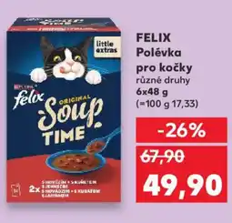Kaufland FELIX Polévka pro kočky nabídka