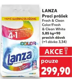 Kaufland LANZA Prací prášek nabídka