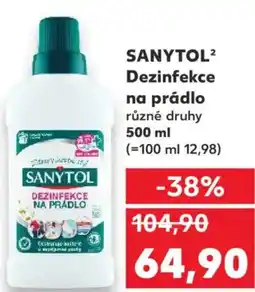 Kaufland SANYTOL² Dezinfekce na prádlo nabídka