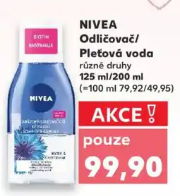 Kaufland NIVEA Odličovač/ Pleťová voda nabídka