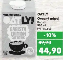 Kaufland OATLY ! Ovesný nápoj Barista nabídka