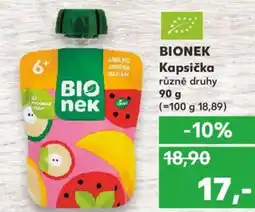 Kaufland BIONEK Kapsička nabídka