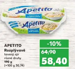 Kaufland APETITO Rozplývavé tavený sýr nabídka