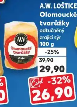 Kaufland A.W. LOŠTICE Olomoucké tvarůžky nabídka