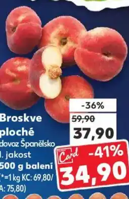Kaufland Broskve ploché nabídka