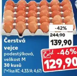 Kaufland Čerstvá vejce nabídka
