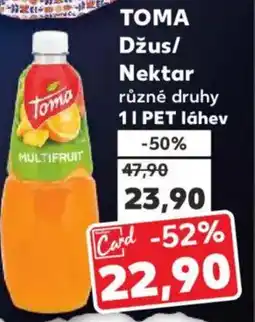 Kaufland TOMA Džus/ Nektar nabídka