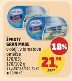 Penny Market Šproty gran mare nabídka