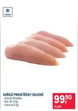 Makro Kuřecí prsní řízky solené nabídka