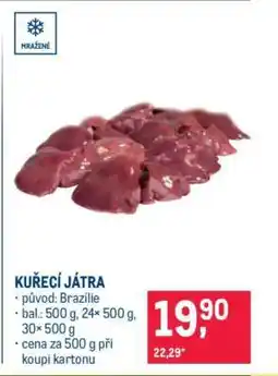 Makro Kuřecí játra nabídka