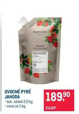 Makro OVOCNÉ PYRÉ JAHODA nabídka