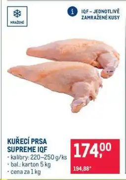 Makro Kuřecí prsa supreme IQF nabídka