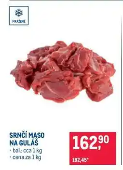 Makro Srnčí maso na guláš nabídka