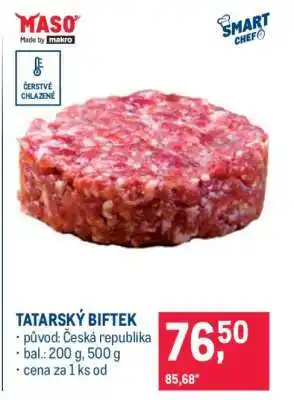 Makro Tatarský biftek nabídka