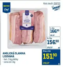 Makro Anglická slanina lisovaná nabídka