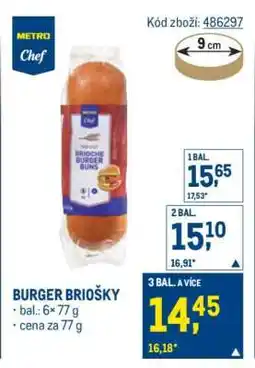 Makro BURGER BRIOŠKY nabídka