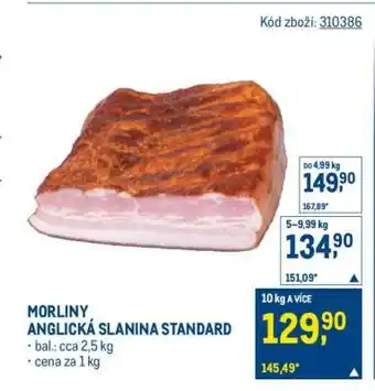 Makro MORLINY ANGLICKÁ SLANINA STANDARD nabídka