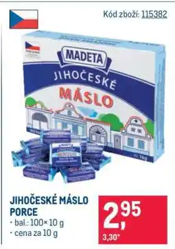 Makro JIHOČESKÉ MÁSLO PORCE nabídka