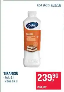 Makro Tiramisu nabídka