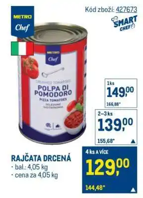 Makro Rajčata drcená nabídka