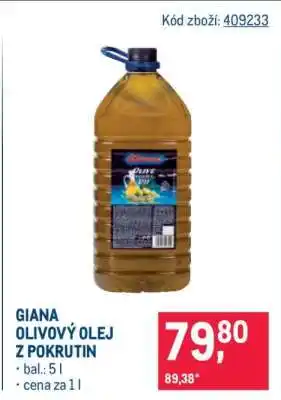 Makro Giana Olivový olej z pokrutin nabídka