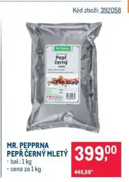 Makro MR. PEPPRNA PEPŘ ČERNÝ MLETÝ nabídka