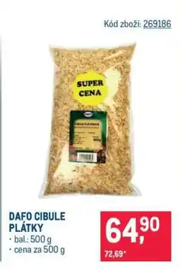 Makro DAFO CIBULE PLÁTKY nabídka