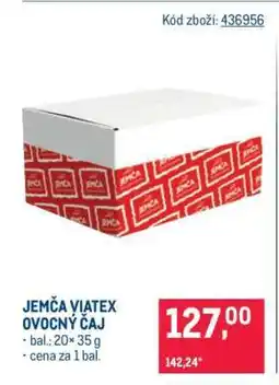 Makro JEMČA VIATEX OVOCNÝ ČAJ nabídka