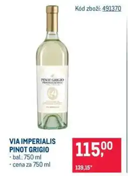 Makro VIA IMPERIALIS PINOT GRIGIO nabídka