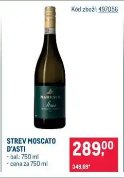 Makro STREV MOSCATO D’ASTI nabídka