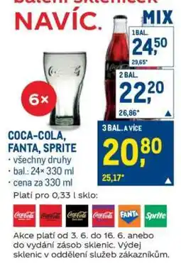 Makro Coca-Cola, Fanta, Sprite nabídka