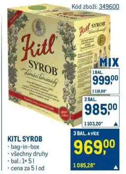 Makro Kitl Syrob nabídka