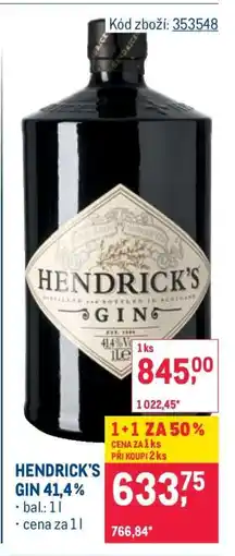 Makro Hendrick’s Gin 41,4 % nabídka