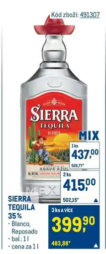 Makro SIERRA TEQUILA 35 % nabídka